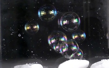 bubbles on dry ice
